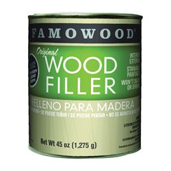 Famowood 36011126 Original Wood Filler, Liquid, Paste, Natural/Tupelo, 45 oz, Can, Pack of 12 