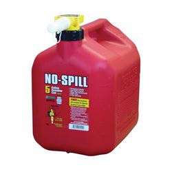 No-Spill 1450 Gas Can, 5 gal Capacity, Plastic, Red 