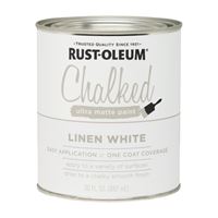 Rust-Oleum 285140 Chalk Paint, Ultra Matte, Linen White, 30 oz, Pack of 2 
