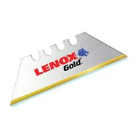 Lenox Gold Series 20350GOLD5C Utility Knife Blade, 1 in L, Bi-Metal/HSS, 2-Point 