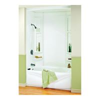 Maax Finesse Series 101595-000-129 Bathtub Wall Kit, 61 in L, 33-1/2 in W, 80 in H, Polystyrene, Smooth Wall 
