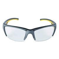 3M 90212-HZ4-NA Safety Eyewear, Anti-Fog, Scratch-Resistant Lens, Plastic Frame, Gray/Yellow Frame, UV Protection: Yes 