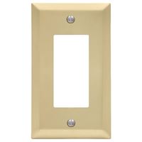 Amerelle Century 163RSB Wallplate, 4-15/16 in L, 2-7/8 in W, 1 -Gang, Steel, Gold, Satin Brass, Pack of 4 