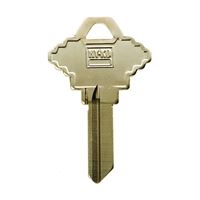 Hy-Ko 11005SC1XL Key Blank with XL Head, Brass, Nickel, For: Schlage Cabinet, House Locks and Padlocks, Pack of 5 