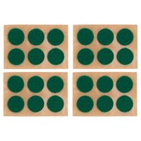 ProSource PH-122294-PS Furniture Pad, Felt Cloth, Green, 5/8 in Dia, 1/16 in Thick, Round 