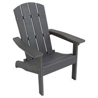 Seasonal Trends E8733QPW003 Adirondack Chair, 29 in W, 32 in D, 38 in H, Resin Wood Seat, Polystyrene Frame 