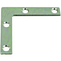National Hardware 117BC Series N266-486 Corner Brace, 2 in L, 3/8 in W, 2 in H, Steel, Zinc, 0.07 Thick Material, Pack of 40 