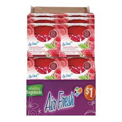 Air Fresh 9578 Air Freshener, 4.25 oz, Raspberry, Pack of 12 