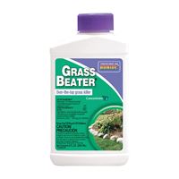 Bonide Grass Beater 7458 Grass Killer, Liquid, Amber, 8 oz Bottle 