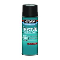 Minwax Polycrylic 35555000 Protective Finish Paint, Gloss, Liquid, Crystal Clear, 11.5 oz, Aerosol Can 