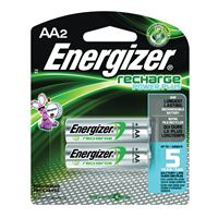 Energizer NH15BP-2 Battery, 1.2 V Battery, 2300 mAh, AA Battery, Nickel-Metal Hydride, Rechargeable 