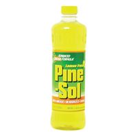 Pine-Sol 40187 All-Purpose Cleaner, 28 oz Bottle, Liquid, Fresh Lemon, Yellow, Pack of 12 