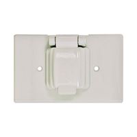 Eaton Wiring Devices S1961W-SP Cover, 4-9/16 in L, 2-7/8 in W, Thermoplastic, White 