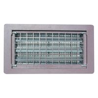 Witten Vent 306MGR Foundation Vent, 65 sq-in Net Free Ventilating Area, Mesh Grill, Thermoplastic, Gray 