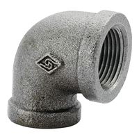 Prosource 2A-3/4B Pipe Elbow, 3/4 in, FIP, 90 deg Angle, Malleable Iron, SCH 40 Schedule, 300 psi Pressure 
