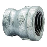 ProSource 24-11/2X1G Reducing Pipe Coupling, 1-1/2 x 1 in, Threaded, Malleable Steel, SCH 40 Schedule 
