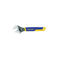 Irwin 2078610 Adjustable Wrench, 10 in OAL, 1-1/4 in Jaw, Steel, Chrome, ProTouch Grip Handle 