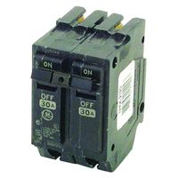 GE THQL2130 Feeder Circuit Breaker, Type THQL, 30 A, 2-Pole, 120/240 V, Non-Interchangeable Trip, Plug 