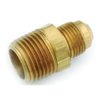 Anderson Metals 754048-0812 Connector, 1/2 x 3/4 in, Flare x MPT, Brass, Pack of 5 