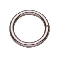 BARON 3-2 Welded Ring, 2 in ID Dia Ring, #3 Chain, Steel, Nickel-Plated, Pack of 10 