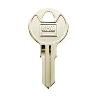 Hy-Ko 11010TM15 Key Blank, Brass, Nickel, For: Trimark Cabinet, House Locks and Padlocks, Pack of 10 