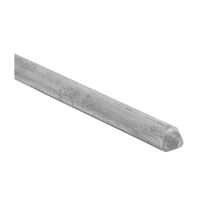 nVent ERICO 815880UPC Grounding Rod, 5/8 in Dia Nominal, 8 ft L, Steel, Galvanized 