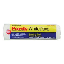 Purdy White Dove 670073 Paint Roller Cover, 1/2 in Thick Nap, 7 in L, Dralon Fabric Cover 