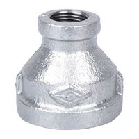 ProSource PPG240-25X10 Reducing Pipe Coupling, 1 x 3/8 in, Threaded, Malleable Steel, SCH 40 Schedule 