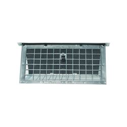 Witten Vent PMD-1BLACK Foundation Vent, 72 sq-in Net Free Ventilating Area, Mesh Grill, Polypropylene, Black Oxide, Pack of 12 