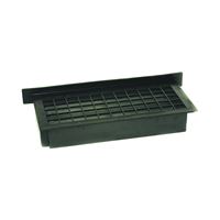 Witten Vent A-ELBLACK Automatic Foundation Vent, 62 sq-in Net Free Ventilating Area, Mesh Grill, Thermoplastic, Black Oxide 