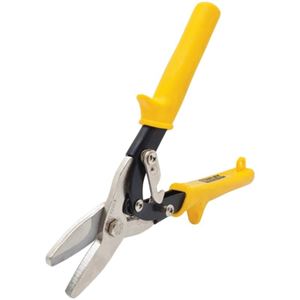 STANLEY FMHT73563/14-569 Snip, 7 in OAL, 1-1/2 in L Cut, Straight Cut, Steel Blade, Double Cushion-Grip Handle