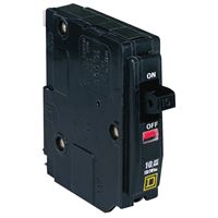Square D QO QO140CP Circuit Breaker, Mini, 40 A, 1 -Pole, 120/240 VAC, 48 VDC, Fixed Trip, Plug Mounting 