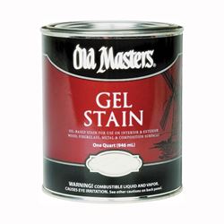 Old Masters 81104 Gel Stain, Dark Mahogany, Liquid, 1 qt, Can 