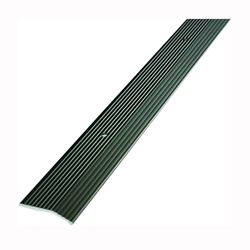 M-D 43856 Carpet Trim, 72 in L, 1-3/8 in W, Fluted Surface, Aluminum, Pewter 