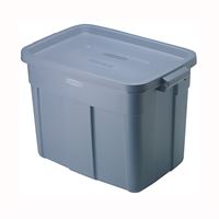 Rubbermaid Roughneck RMRT180000 Storage Box, Polyethylene, Dark Indigo, 23.9 in L, 15.9 in W, 16-1/2 in H, Pack of 6 