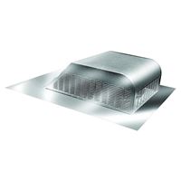 Master Flow SSB960A Roof Louver, 18 in L, 20-1/2 in W, Aluminum, Mill, Pack of 6 