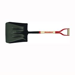 Razor-Back 54109 Coal and Street Shovel, 13-1/2 in W Blade, 14-1/2 in L Blade, Steel Blade, Hardwood Handle 