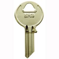 Hy-Ko 11010AB1 Key Blank, Brass, Nickel, For: Abus Cabinet, House Locks and Padlocks, Pack of 10 