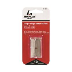 American LINE 66-0210 Single Edge Blade, Two-Facet Blade, 3/4 in W Blade, HCS Blade, Pack of 6 