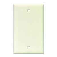 Arrow Hart 2129 2129W-BOX Wallplate, 4.95 in L, 2-3/4 in W, 0.08 in Thick, 1 -Gang, Polycarbonate, White, Pack of 25 