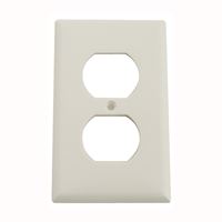 Eaton Wiring Devices 2132W-BOX Receptacle Wallplate, 4-1/2 in L, 2-3/4 in W, 1 -Gang, Thermoset, White, High-Gloss, Pack of 25 