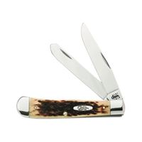 CASE 00164 Folding Pocket Knife, 3-1/4 in Clip, 3.27 in Spey L Blade, Tru-Sharp Surgical Stainless Steel Blade, 2-Blade 