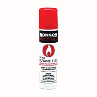 Ronson 99144 Lighter Fuel, Gas, Clear, 2.75 oz, Pack of 12 
