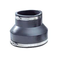 Fernco P1056-415 Flexible Coupling, 4 x 1-1/2 in, PVC, Black, 4.3 psi Pressure 