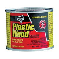 DAP Plastic Wood 21434 Wood Filler, Paste, Strong Solvent, Walnut, 4 oz 