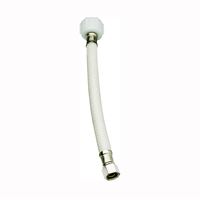 Plumb Pak EZ Series PP23872 Toilet Supply Tube, 3/8 in Inlet, Compression Inlet, 7/8 in Outlet, Ballcock Outlet, 20 in L 