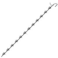 Southern Imperial R44-SWR-12 Wand Retailer, 12-Clip, Spring Steel, Galvanized 
