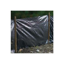 Mutual Industries 14987 Silt Fence, 100 ft L, 36 in W, 1-1/2 x 1-1/2 in Mesh, Fabric, Black 