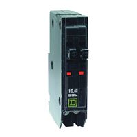 Square D QO QOT1515CP Circuit Breaker, Mini, Tandem, 15 A, 1 -Pole, 120/240 V, Plug Mounting, Black 
