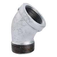 ProSource PPG121-15 Street Pipe Elbow, 1/2 in, Threaded, 45 deg Angle, SCH 40 Schedule, 300 psi Pressure 